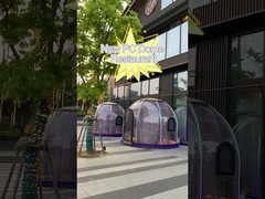 Free Standing 10x10 Transparent Bubble Tent Heat Resistant Polycarbonate Dome Tent