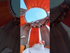 360 Degree Events Hotel Waterproof UV Resistance Star PC Glamping Igloo Geodesic Domes House