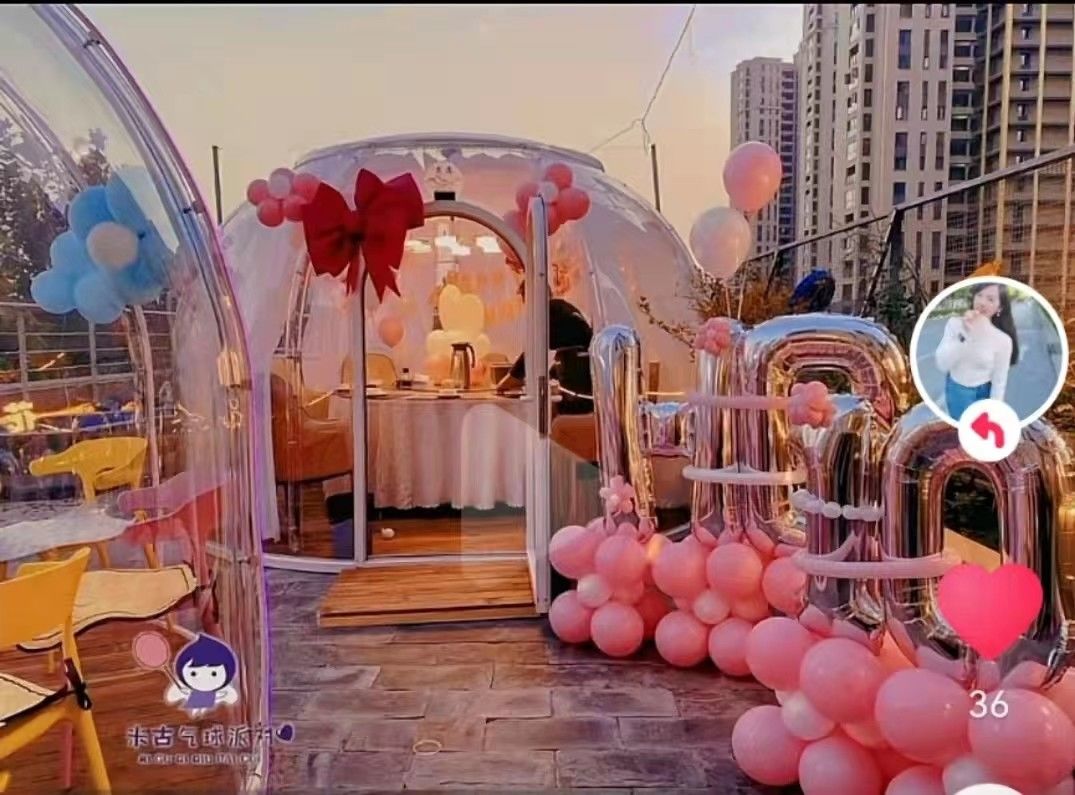 Large Ceremony Party Bubble Tent Decoration Polycarbonate Dome House