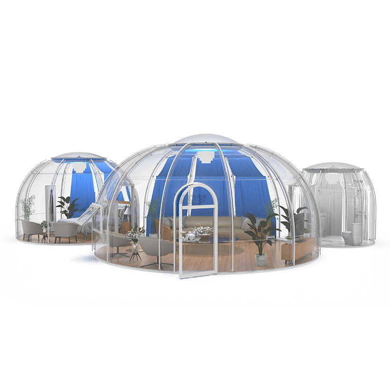 Snow Resistant Glamping Bubble Tent Diameter 6m Transparent Bubble Tent
