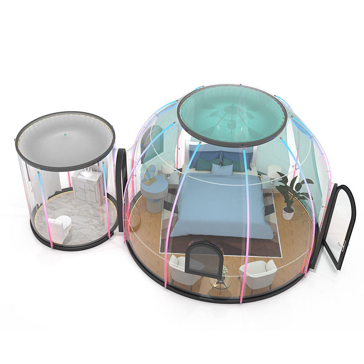 Dome Shaped Glamping Bubble Tent ROSH Customized Fire Retardant