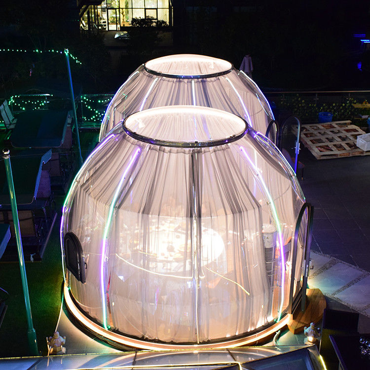 UV Resistance Clear Bubble Tents Green Diameter 3.5m Outdoor Bubble Dome