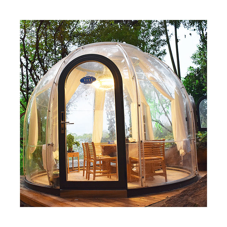 RHOS Outdoor Large Dome Tent 4m PC Transparency Gazebo Canopy Tent