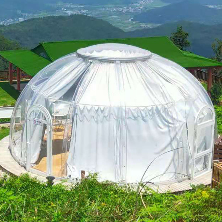 Transparent Bubble Dome Tent Leisure Outdoor Dome Camping Tent With LED Light