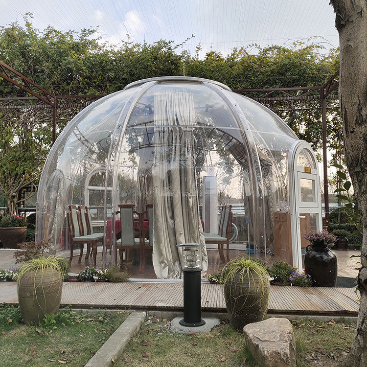 Outdoor 6m Geodesic Dome Diameter 5m Transparent Igloo Tent