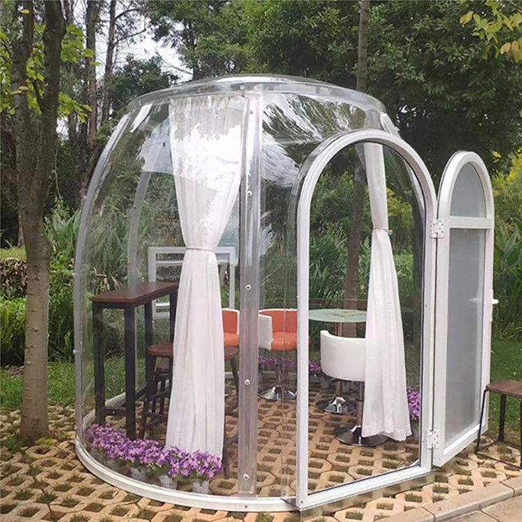 Fast Build Outdoor Dining Bubble Tent With PC Transparent Board
