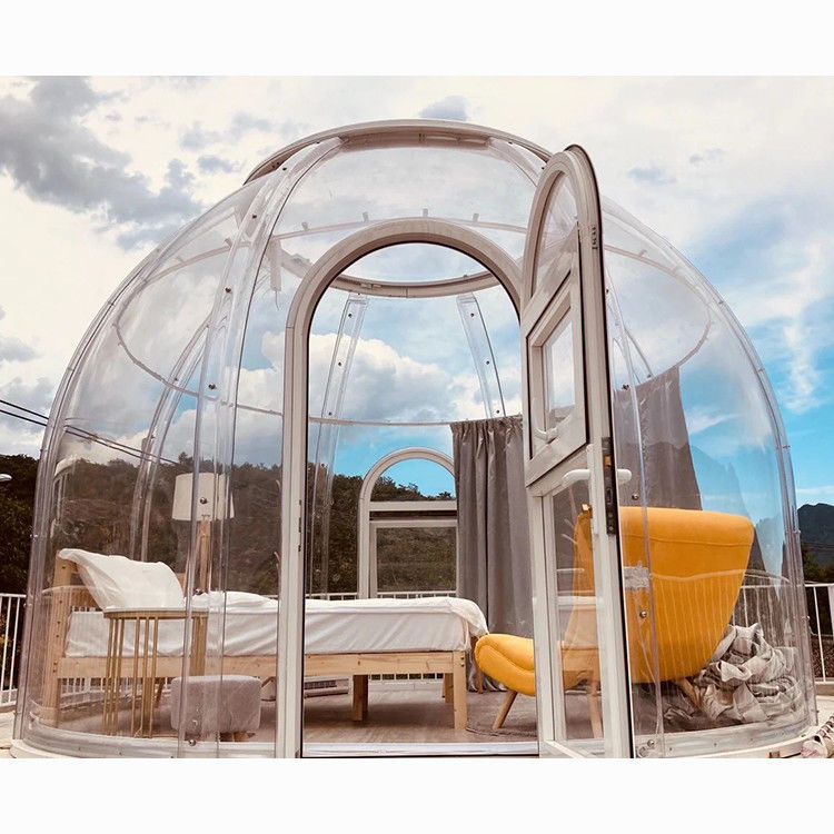 Custom Color Outdoor Bubble Tents Diameter 5m Waterproof Dome Tents