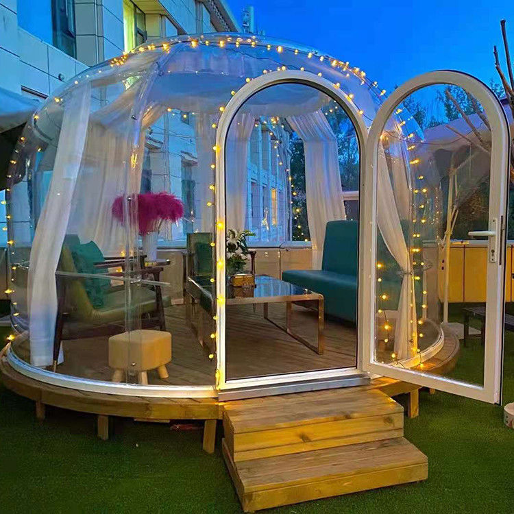 4.0m Garden Outdoor Bubble Tents Aluminium Frame Plastic Dome Tent
