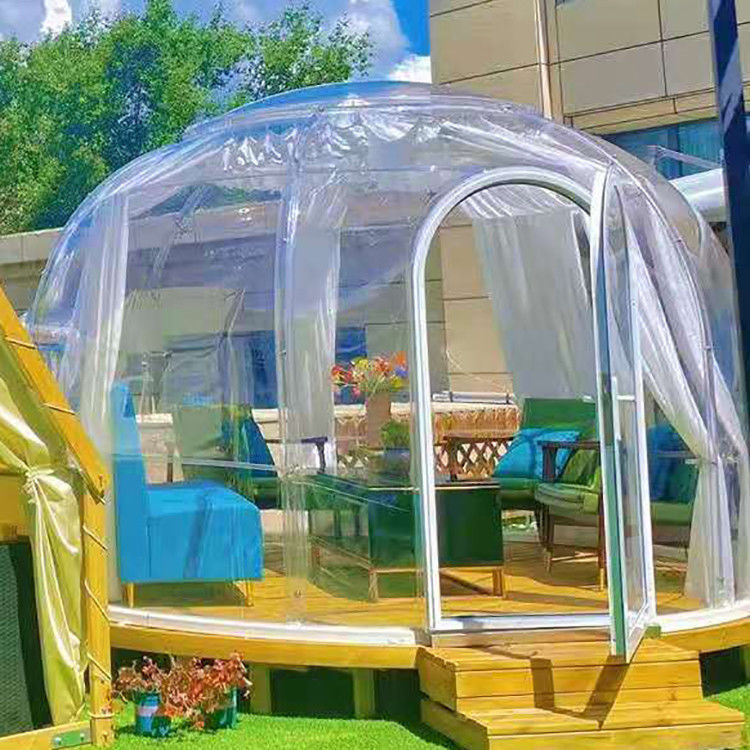 4.0m Garden Outdoor Bubble Tents Aluminium Frame Plastic Dome Tent