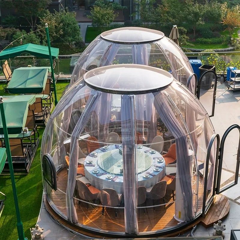 ISO Clear Bubble Tents Aluminium Transparent Bubble Tent UV Protection