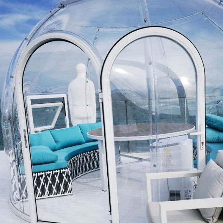 Free Standing 10x10 Transparent Bubble Tent Heat Resistant Polycarbonate Dome Tent
