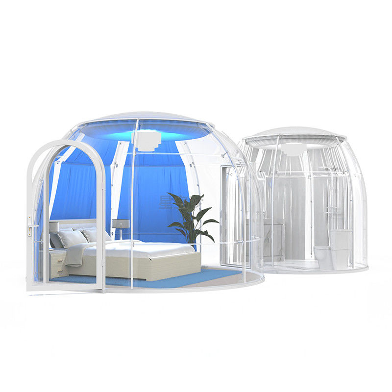 Rain Resistance Plastic Dome Tent Diameter 3.5m 2.5m Hotel Bubble Tents