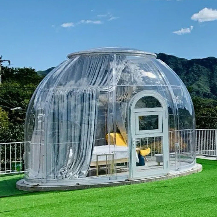Weatherproof Clear Bubble Tents With Built-In Lighting System