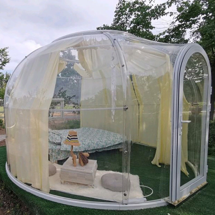 Customized Sunroom Glass House Outdoor Aluminium Sunroom Green Geodesic Dome