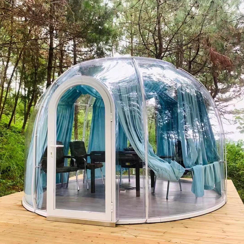 Green Houses Outdoor Bubble Tents Wooden Carton Packaging