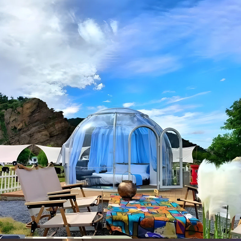 Customized Mini Sunroom Dome Tent Glass Glamping Dome House Sunroom