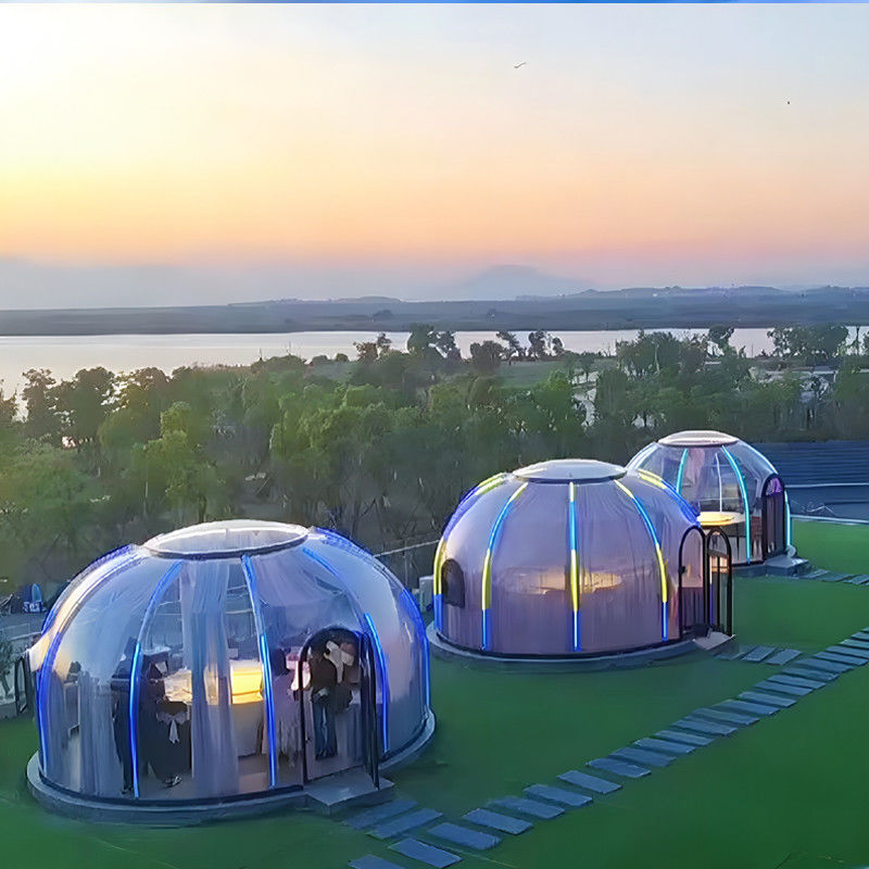 Prefab Modern Sunroom Dome Houses Garden House Glamping Resort Dome Tent