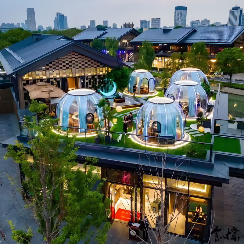 Prefab Modern Sunroom Dome Houses Garden House Glamping Resort Dome Tent