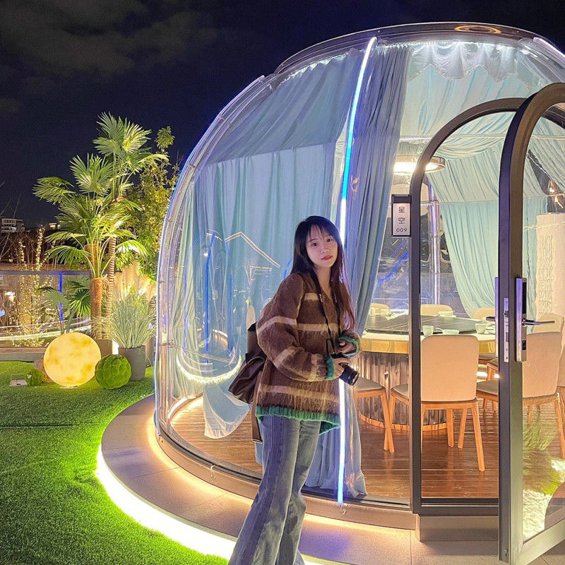 PC Polycarbonate Aluminium Bubble Tents For Leisure Tea Bar Green Houses