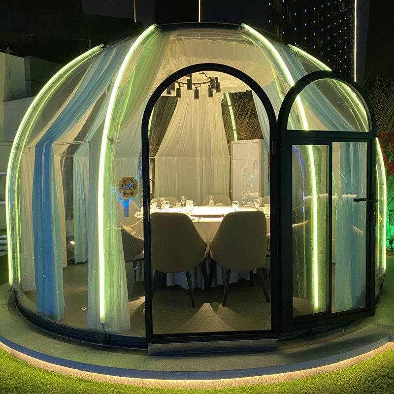 Transparent Clear PC Dome House Igloo Bubble Tent PC With Aluminium Material