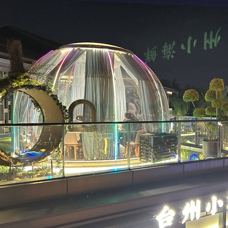 3m x 2.3m Igloo Bubble Tent Waterproof PC Clear Dome Tent for Party and Events