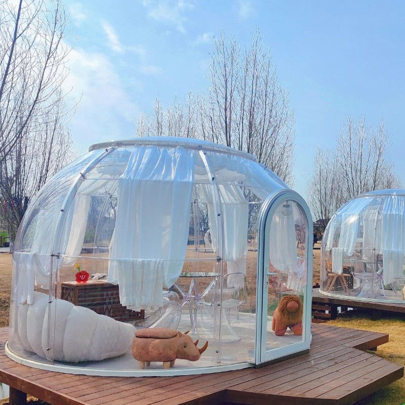 3m x 2.3m Clear Dome House Igloo Bubble Tent with Party and Events