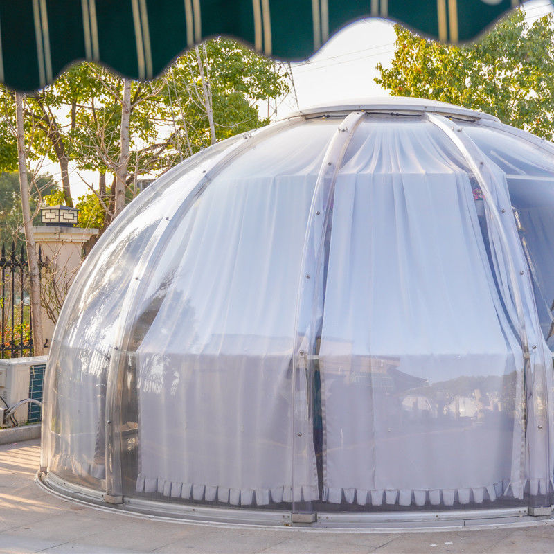 PC Aluminium Material Bubble Tent House 2.8m Height Dome Tent For Outdoor Camping