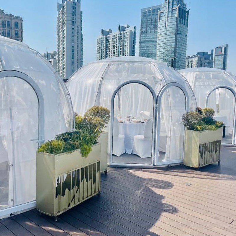 Outdoor Trade Show Tent Hotel Garden Party Luxury Glamping PC Winter Geodesic Dome Tent