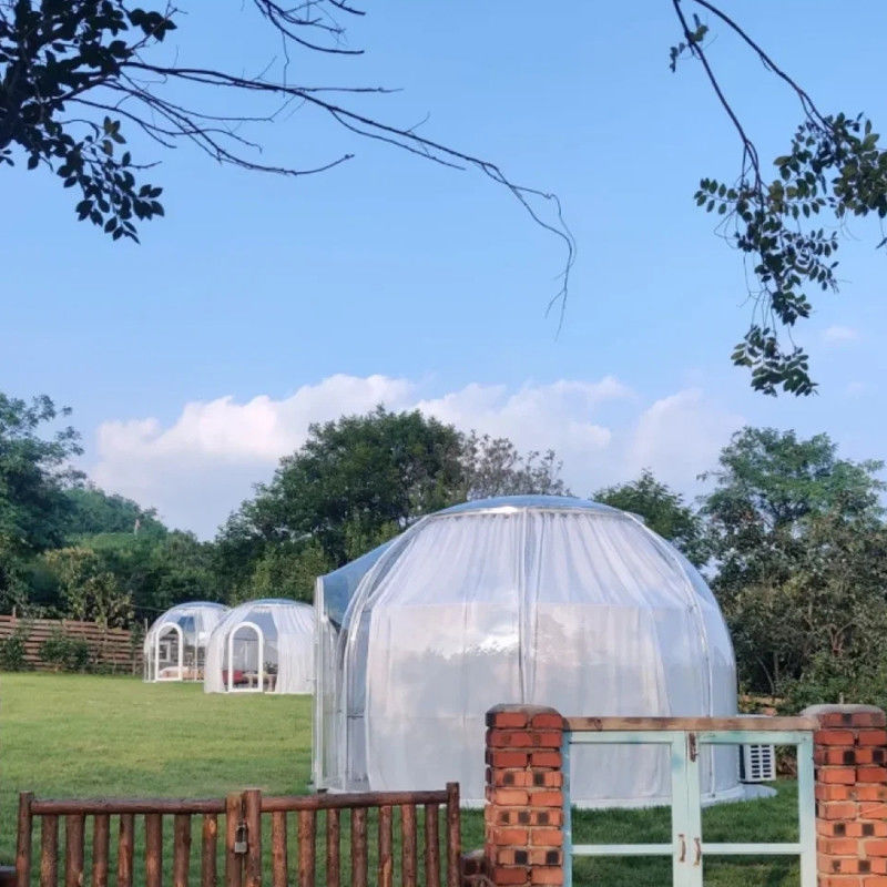 Outdoor Trade Show Tent Hotel Garden Party Luxury Glamping PC Winter Geodesic Dome Tent